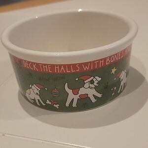 Van Beers Christmas dog bowl